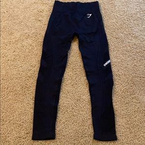 Gymshark Black Mesh side leggings